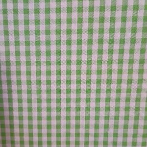 Mint Green and White Gingham Seersucker Fabric. Price Per Yard